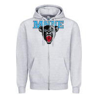 Heather Grey maine black bears premier Zipper Hoodie - artisFamous