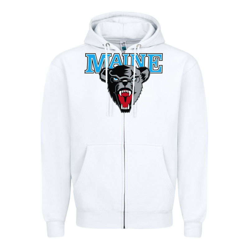 Maine Black Bears Premier Zipper Hoodie by artisFamous | Teevron