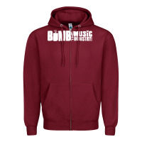 Burgundy bomb the music industry Zipper Hoodie - artisFamous
