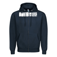 Navy bomb the music industry Zipper Hoodie - artisFamous