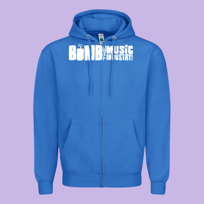 Bomb The Music Industry Zipper Hoodie Designed By Artisfamous