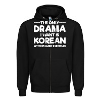 Black korean drama k drama korean Zipper Hoodie - artisFamous