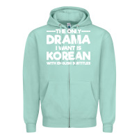 Seafoam korean drama k drama korean Zipper Hoodie - artisFamous