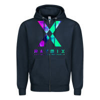 Navy raymix latin stylish Zipper Hoodie - artisFamous