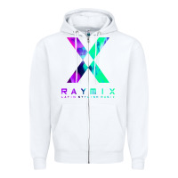 White raymix latin stylish Zipper Hoodie - artisFamous