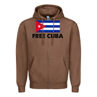 Chestnut free cuba  sos cuba cuba pride nuestra cuba Zipper Hoodie - artisFamous