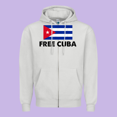 Free Cuba  Sos Cuba Cuba Pride Nuestra Cuba Zipper Hoodie Designed By Artisfamous