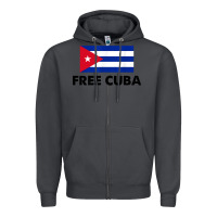 Smoke free cuba  sos cuba cuba pride nuestra cuba Zipper Hoodie - artisFamous