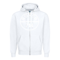 White rorer 714 Zipper Hoodie - artisFamous