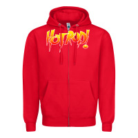 Red rowdy roddy piper hot rod vintage, Zipper Hoodie - artisFamous