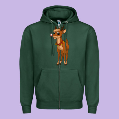 Rudolph The Red Nosed Reindeer Movie Zipper Hoodie Designed By Artisfamous
