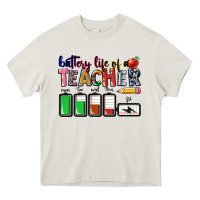 Battery Life Of Teacher Heavy Core Tee | Teevron