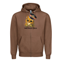 Chestnut cat tama train station master Zipper Hoodie - artisFamous