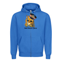 True Royal cat tama train station master Zipper Hoodie - artisFamous