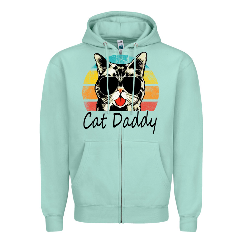 Cat Daddy Vintage Zipper Hoodie by artisFamous | Teevron