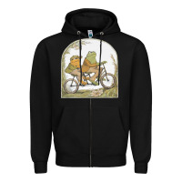 Black frog and toad Zipper Hoodie - artisFamous