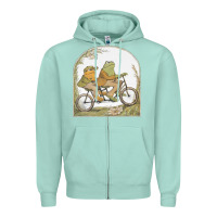 Seafoam frog and toad Zipper Hoodie - artisFamous