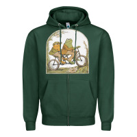 Sports Green frog and toad Zipper Hoodie - artisFamous