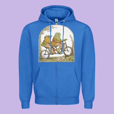 Frog And Toad Zipper Hoodie Designed By Artisfamous