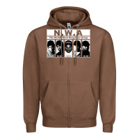 Chestnut n w a Zipper Hoodie - artisFamous