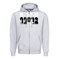 Heather Grey n w a Zipper Hoodie - artisFamous