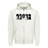 Oatmeal Heather n w a Zipper Hoodie - artisFamous