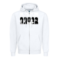 White n w a Zipper Hoodie - artisFamous