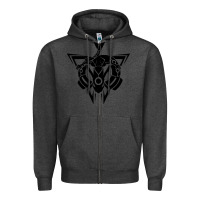Charcoal Heather rayquaza Zipper Hoodie - artisFamous