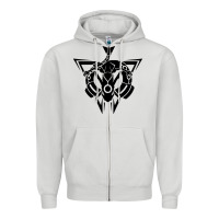Dove Grey rayquaza Zipper Hoodie - artisFamous