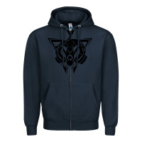 Navy rayquaza Zipper Hoodie - artisFamous