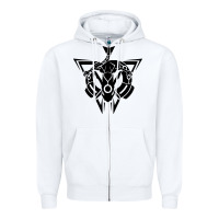 White rayquaza Zipper Hoodie - artisFamous