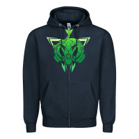 Navy rayquaza Zipper Hoodie - artisFamous