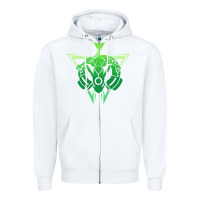 White rayquaza Zipper Hoodie - artisFamous