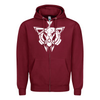Burgundy rayquaza Zipper Hoodie - artisFamous