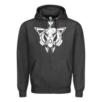 Charcoal Heather rayquaza Zipper Hoodie - artisFamous