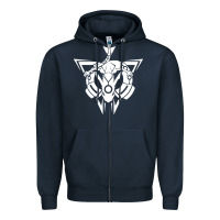 Navy rayquaza Zipper Hoodie - artisFamous