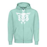 Seafoam rayquaza Zipper Hoodie - artisFamous