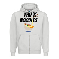 Think Noodles Zipper Hoodie | Teevron