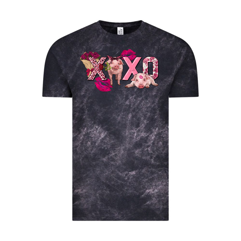 Valentine's Day Pig Xoxo Vintage Tee by FaDigitalArtStudio | Teevron