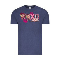 Vintage Denim Valentine's Day Pig Xoxo Vintage Tee - FaDigitalArtStudio