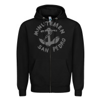 Black Minutemen San Pedro Zipper Hoodie - artisFamous
