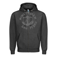 Charcoal Heather Minutemen San Pedro Zipper Hoodie - artisFamous