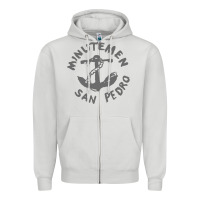 Dove Grey Minutemen San Pedro Zipper Hoodie - artisFamous