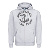 Heather Grey Minutemen San Pedro Zipper Hoodie - artisFamous