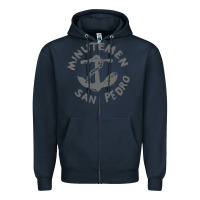 Navy Minutemen San Pedro Zipper Hoodie - artisFamous