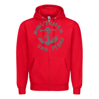 Red Minutemen San Pedro Zipper Hoodie - artisFamous