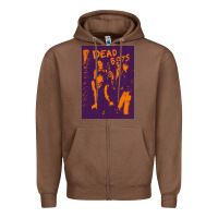 Chestnut Dead Boys Punk Zipper Hoodie - artisFamous