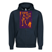 Navy Dead Boys Punk Zipper Hoodie - artisFamous