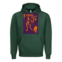 Sports Green Dead Boys Punk Zipper Hoodie - artisFamous