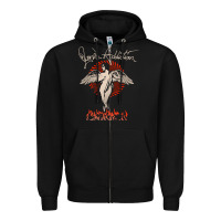 Black louder than life teather american Zipper Hoodie - artisFamous